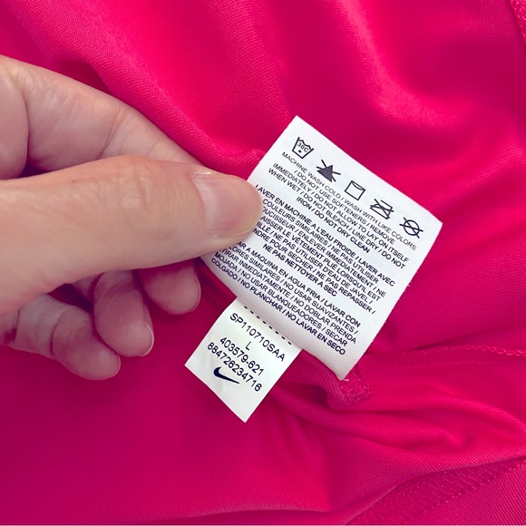 Nike Pink White & Green Dri-Fit Tennis Dress, Size Large - Picture 9 of 11